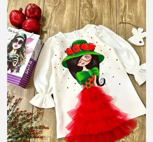 عکس لباس یلدایی دخترانه بچه گانه