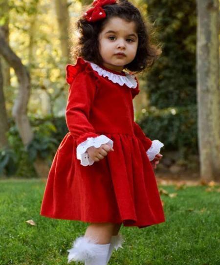عکس لباس یلدایی دخترانه بچه گانه