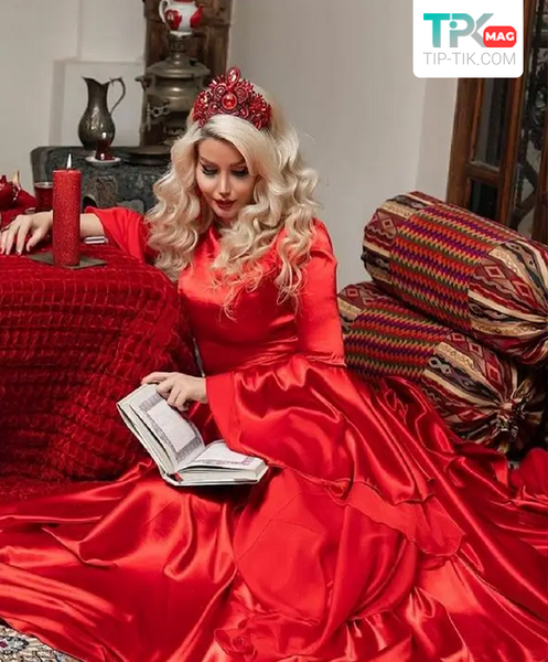 عکس لباس یلدایی زنانه مجلسی