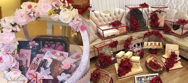 عکس تزیین لباس یلدایی عروس
