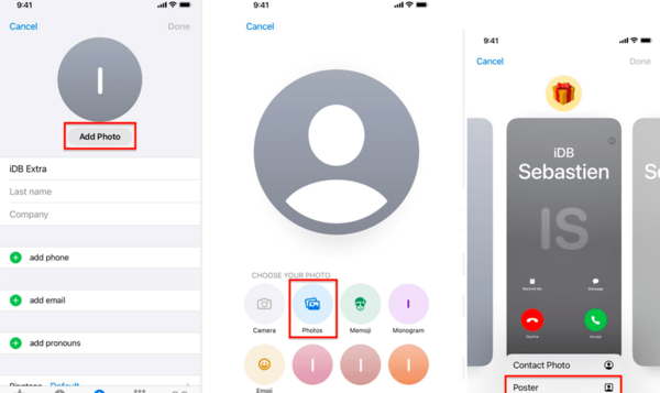 عکس صفحه تماس سامسونگ