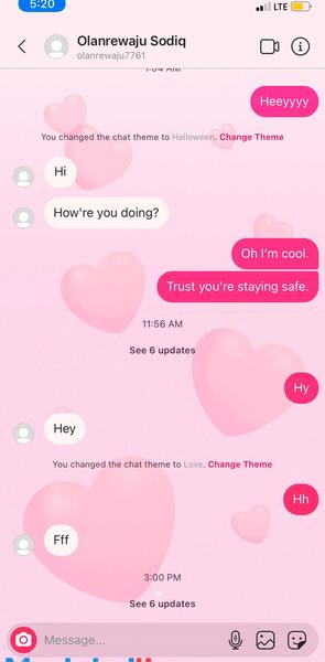 گذاشتن عکس در صفحه چت اینستاگرام