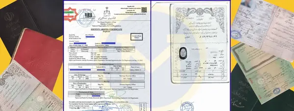 عکس صفحه دوم شناسنامه قدیمی