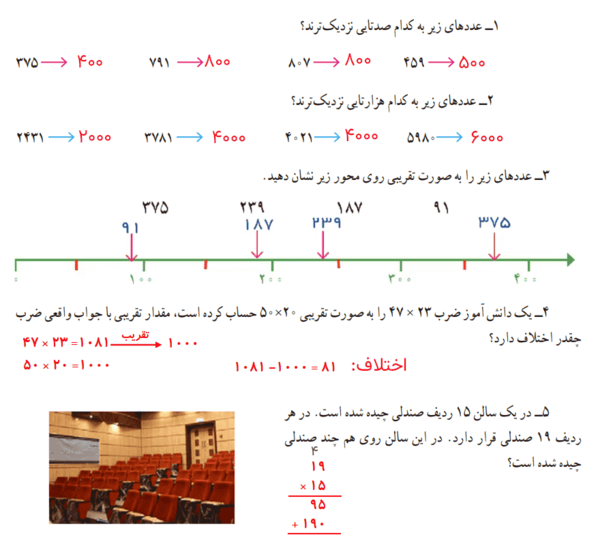 عکس صفحه ریاضی چهارم صفحه ۵۹
