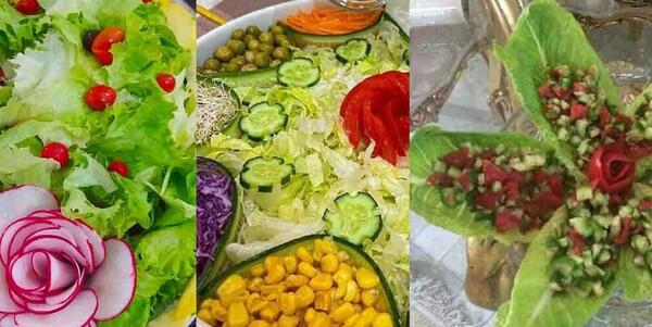 عکس های تزیین سالاد کاهو جدید