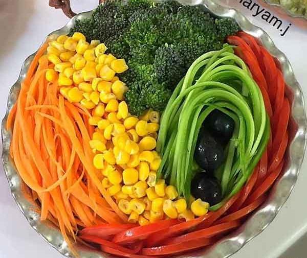 عکس های تزیین سالاد کاهو جدید