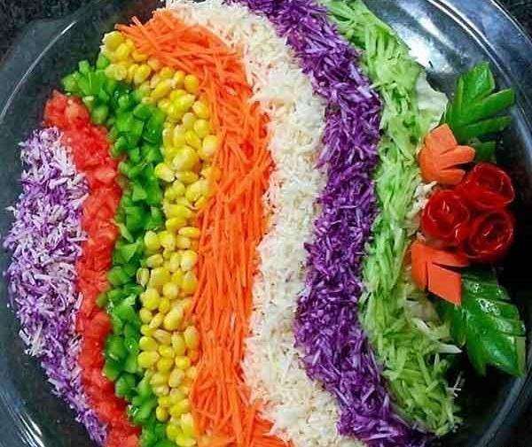 عکس های تزیین سالاد کاهو جدید