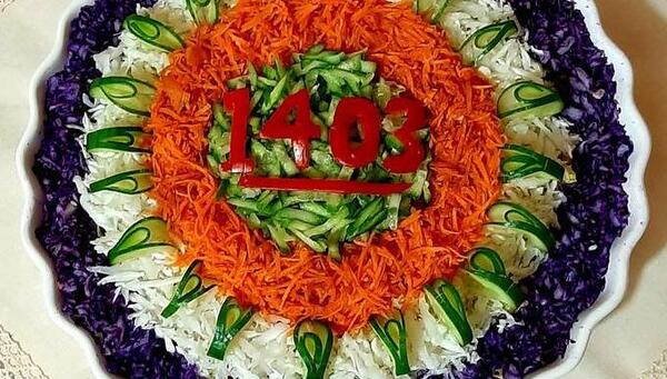 عکس های تزیین سالاد کاهو جدید
