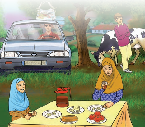 عکس صفحه ۵۵ عربی هفتم با جواب