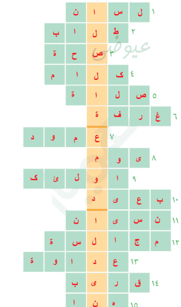 عکس صفحه ۵۵ عربی هفتم با جواب