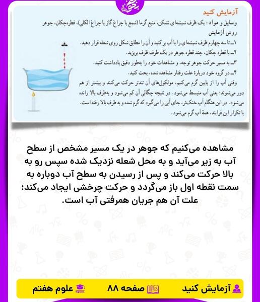 عکس صفحه ۱۰۰ علوم هفتم