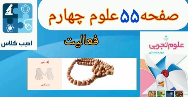 عکس صفحه ۵۶ علوم چهارم