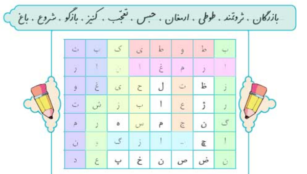 عکس صفحه نگارش چهارم صفحه ۶۵