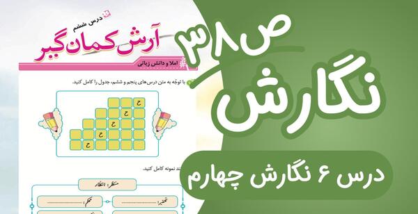 عکس صفحه نگارش چهارم صفحه ۳۹
