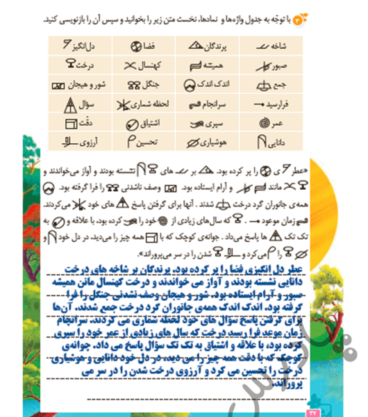 عکس صفحه نگارش پنجم صفحه ۲۹