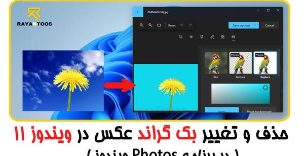 تغییر عکس صفحه ویندوز 11