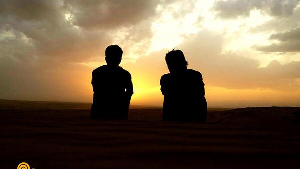 عکس کویر افتاب یزد