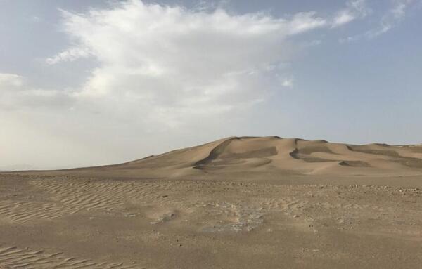 عکس کویر باران یزد
