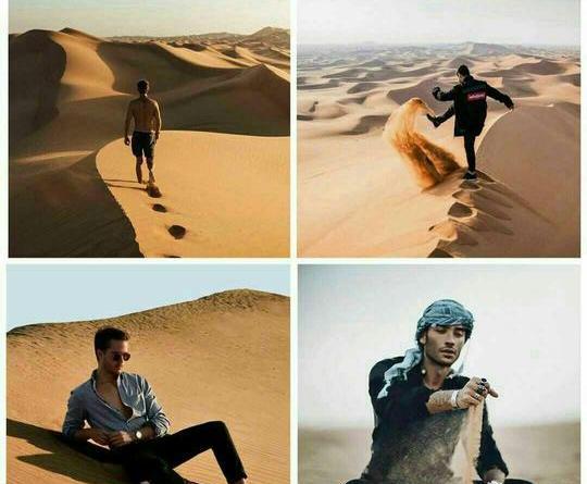 مدل عکس تو کویر