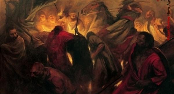 عکس جنگ امام حسین با شمر