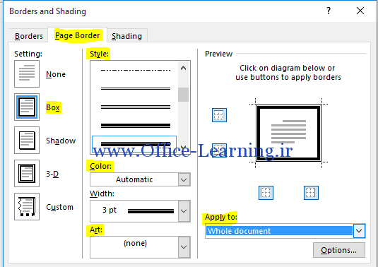 گذاشتن عکس در صفحه ورد