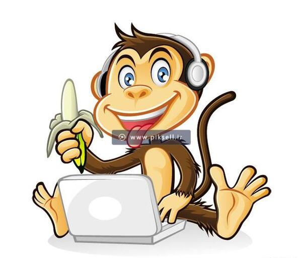 عکس میمون موز