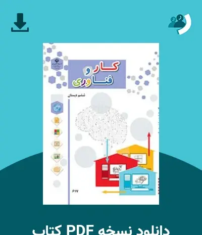 عکس کتاب کار و فناوری کلاس ششم