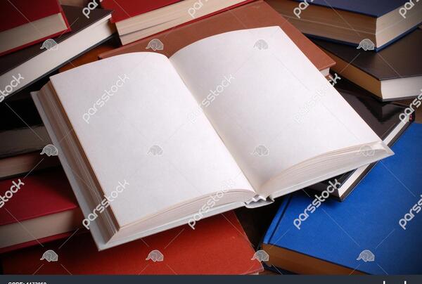 عکس صفحه ی کتاب خالی
