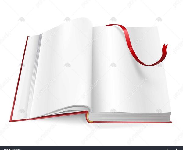 عکس صفحه ی کتاب خالی