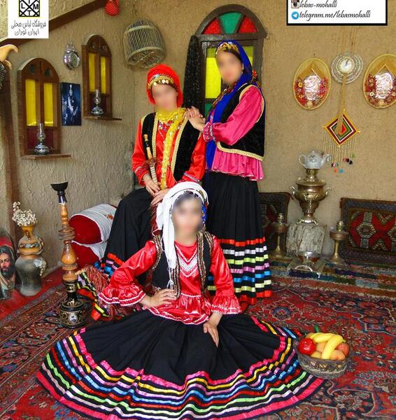 عکس لباس سنتی یلدایی