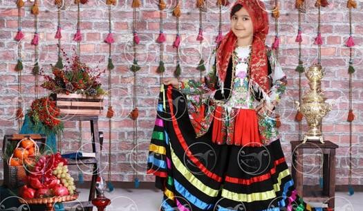 عکس لباس سنتی یلدایی دخترانه