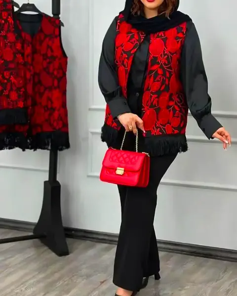 عکس لباس یلدایی ساده و شیک