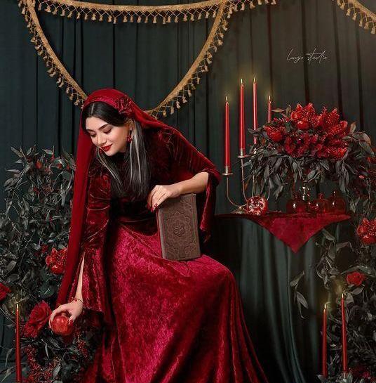 عکس لباس شب یلدا عروس و داماد