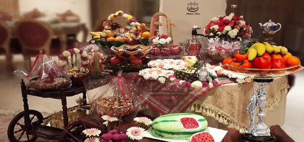 عکس لباس شب یلدا عروس و داماد