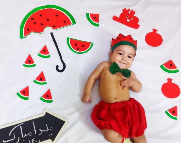 عکس لباس یلدای کودکان