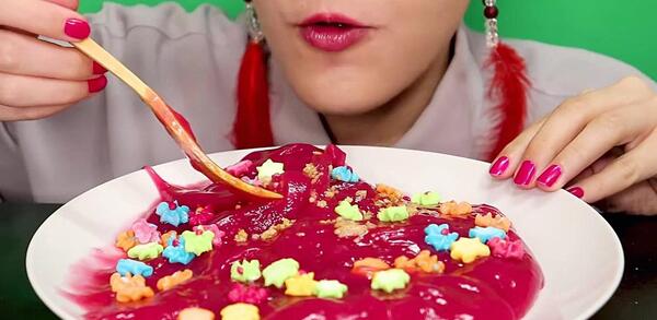 فود چالش اسمر عکس اسلایم خوردنی