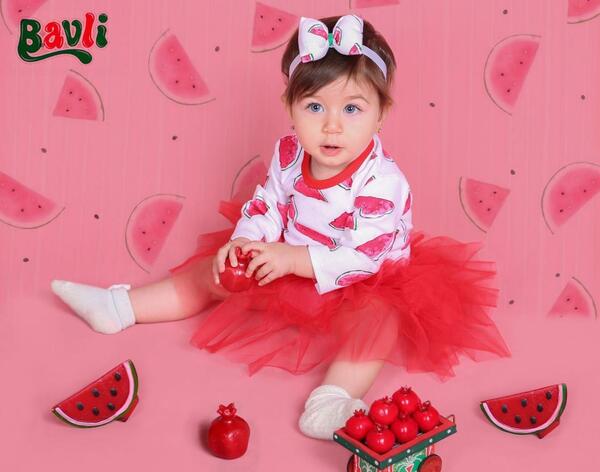 عکس لباس نوزاد یلدایی دخترانه