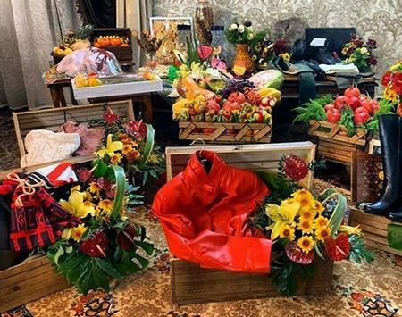 عکس تزیین لباس شب یلدا عروس