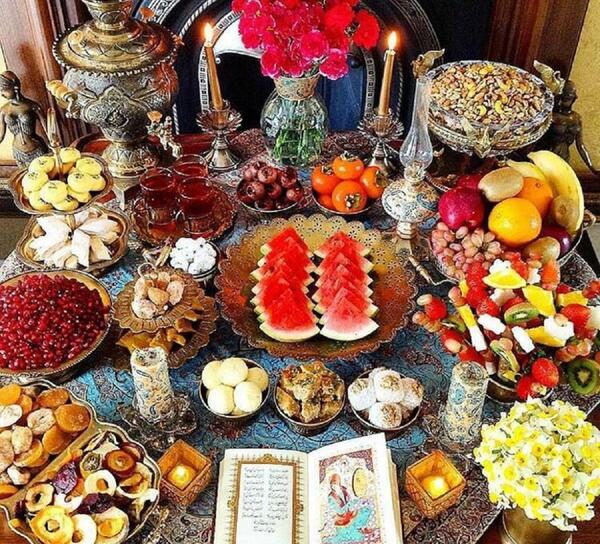 عکس لباس تزیین شب یلدا برای عروس اینستاگرام