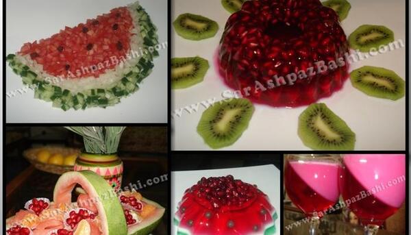 عکس ایده هندوانه یلدایی