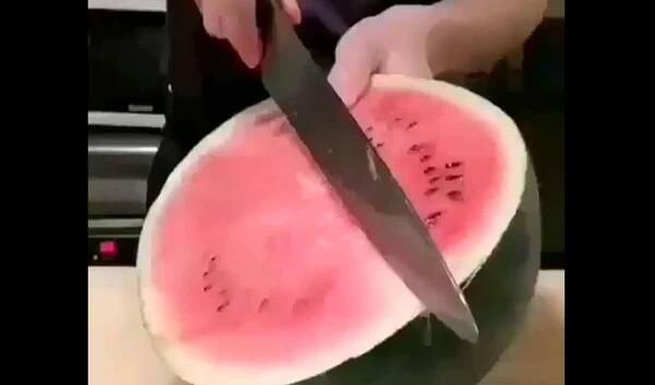 عکس ایده برش هندوانه یلدا