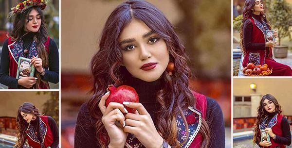 عکس ژست عکاسی یلدا