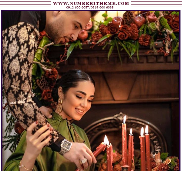 عکس ژست عکاسی یلدایی سه نفره