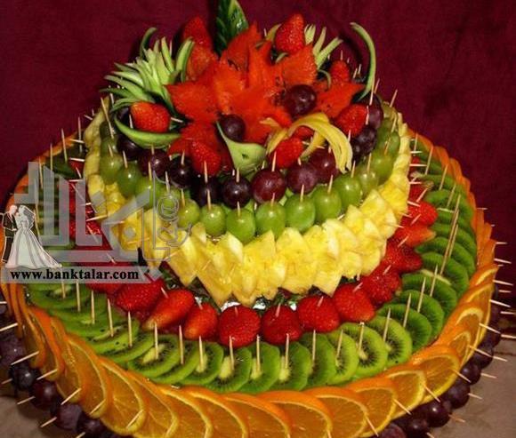 عکس ایده تزیین میوه یلدایی
