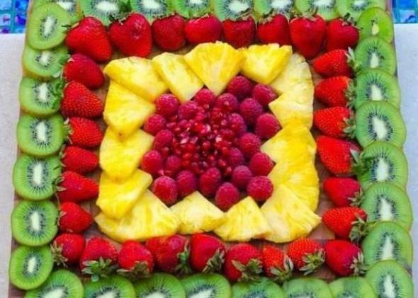 عکس ایده تزیین میوه یلدا ساده