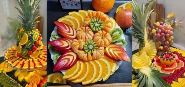 عکس ایده تزیین میوه برای یلدا