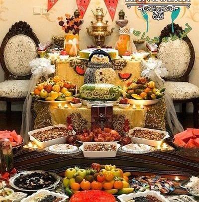 عکس ایده برای تزیینات شب یلدا