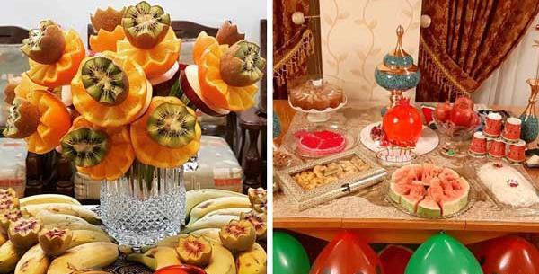 عکس ایده برای تزیینات شب یلدا