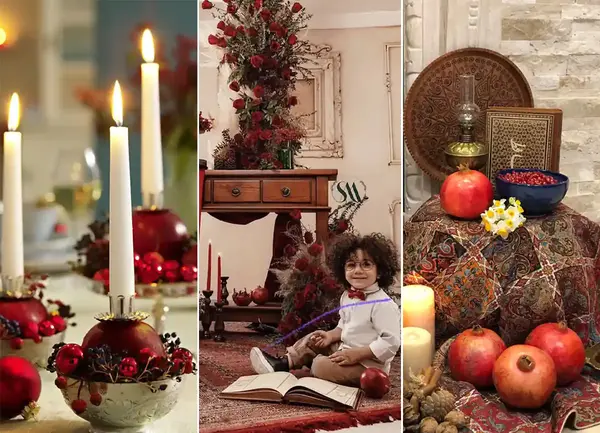 عکس ایده برای تزیینات شب یلدا