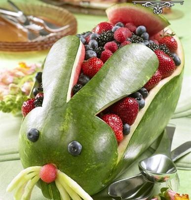 عکس ایده های تزیین هندوانه شب یلدا